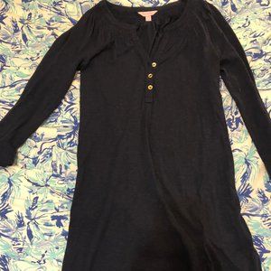 Lilly Pulitzer Long Sleeve Navy Dress XXS